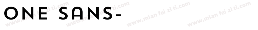 One Sans字体转换